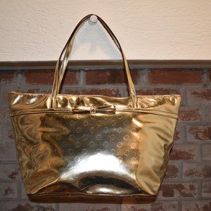 PRICE DROP! Kate Spade Gold Polka Dot Embossed Tote